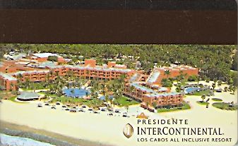 Hotel Keycard Inter-Continental Los Cabos Mexico Back