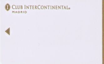 Hotel Keycard Inter-Continental Madrid Spain Front