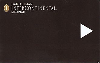 Hotel Keycard Inter-Continental Madinah Saudi Arabia Front