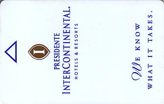 Hotel Keycard Inter-Continental Monterrey Mexico Front