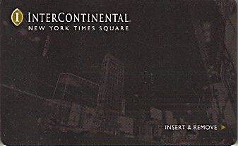 Hotel Keycard Inter-Continental New York City U.S.A. Front