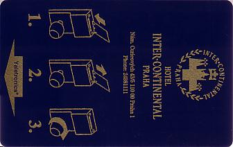 Hotel Keycard Inter-Continental Prague Czech Republic Front