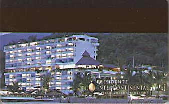 Hotel Keycard Inter-Continental Puerto Vallarta Mexico Back
