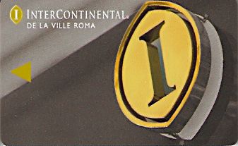 Hotel Keycard Inter-Continental Rome Italy Front