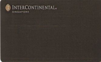 Hotel Keycard Inter-Continental  Singapore Front