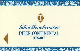 Hotel Keycard Inter-Continental Tahiti French Polynesia Front