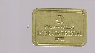 Hotel Keycard Inter-Continental Yokohama Japan Back