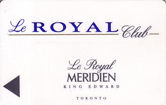 Hotel Keycard Le Meridien Toronto Canada Front