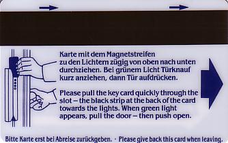 Hotel Keycard Maritim Bremen Germany Back