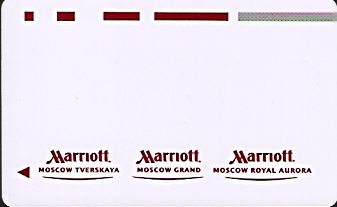 Hotel Keycard Marriott Moscow Russian Federation Front