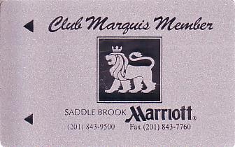 Hotel Keycard Marriott Saddle Brook U.S.A. Front