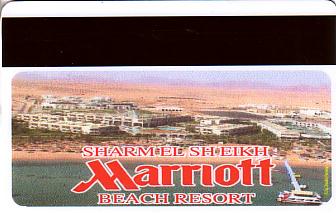 Hotel Keycard Marriott Sharm El Sheikh Egypt Back