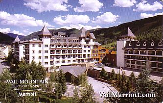 Hotel Keycard Marriott Vail Mountain  Front