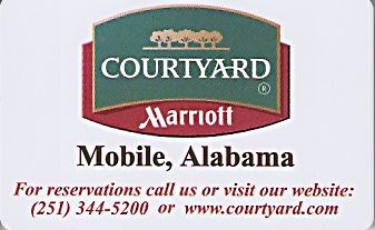 Hotel Keycard Marriott - Courtyard Alabama (State) U.S.A. (State) Front