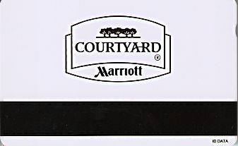 Hotel Keycard Marriott - Courtyard  Czech Republic Back