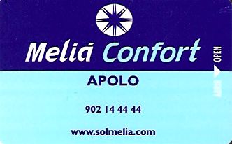 Hotel Keycard Sol Melia Barcelona Spain Front