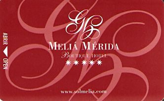 Hotel Keycard Sol Melia Badajoz Spain Front
