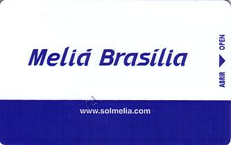 Hotel Keycard Sol Melia Brasilia Brazil Front