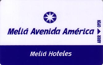 Hotel Keycard Sol Melia Madrid Spain Front
