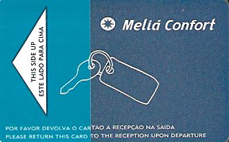 Hotel Keycard Sol Melia Porto Portugal Front