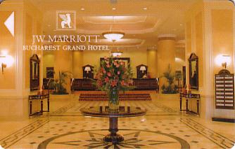 Hotel Keycard Marriott - JW Bucharest Romania Front
