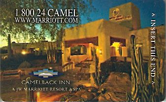 Hotel Keycard Marriott - JW Camelback U.S.A. Front