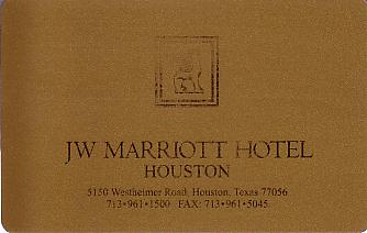 Hotel Keycard Marriott - JW Houston U.S.A. Front