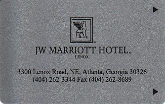 Hotel Keycard Marriott - JW Lenox U.S.A. Front