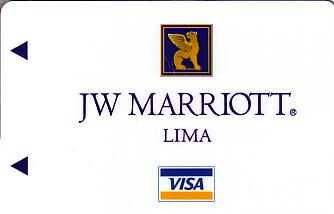 Hotel Keycard Marriott - JW Lima Peru Front