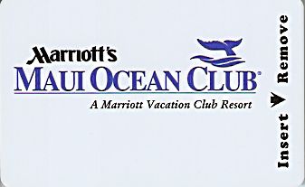 Hotel Keycard Marriott - Vacation Club Maui U.S.A. Front