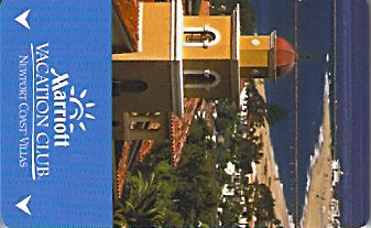 Hotel Keycard Marriott - Vacation Club Newport Coast U.S.A. Front