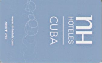 Hotel Keycard NH Hotels  Cuba Front