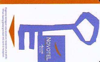 Hotel Keycard Novotel  Spain Front