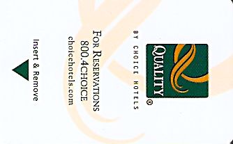 Hotel Keycard Quality Inn & Suites Generic Front