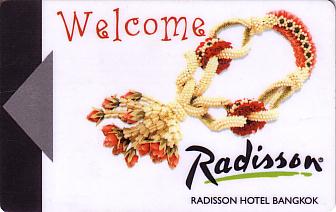 Hotel Keycard Radisson Bangkok Thailand Front