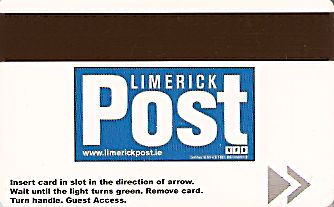 Hotel Keycard Radisson Limerick Ireland Back