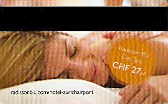 Hotel Keycard Radisson Zurich Switzerland Back