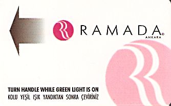 Hotel Keycard Ramada Ankara Turkey Front