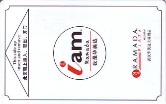Hotel Keycard Ramada Wuhan China Front