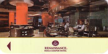 Hotel Keycard Renaissance Kuala Lumpur Malaysia Front
