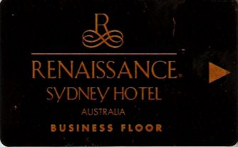 Hotel Keycard Renaissance Sydney Australia Front