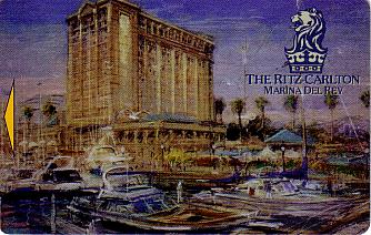 Hotel Keycard Ritz Carlton Marina Del Rey U.S.A. Front