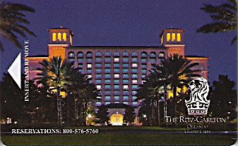 Hotel Keycard Ritz Carlton Orlando U.S.A. Front