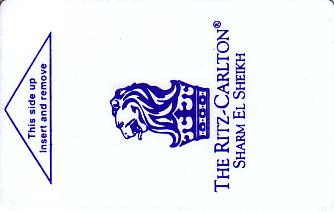 Hotel Keycard Ritz Carlton Sharm El Sheikh Egypt Front