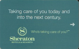 Hotel Keycard Sheraton Generic Front