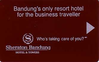 Hotel Keycard Sheraton Bandung Indonesia Front