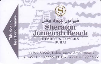 Hotel Keycard Sheraton Dubai United Arab Emirates Front