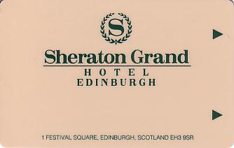 Hotel Keycard Sheraton Edinburgh United Kingdom Front
