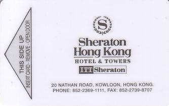 Hotel Keycard Sheraton  Hong Kong Front