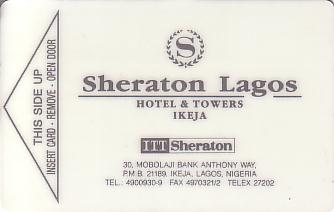 Hotel Keycard Sheraton Lagos Nigeria Front